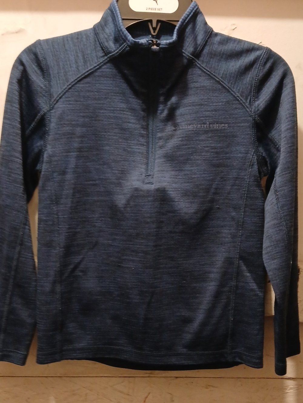 Boys Vineyard Vines Navy Blue Half-Zip Pullover Size 7